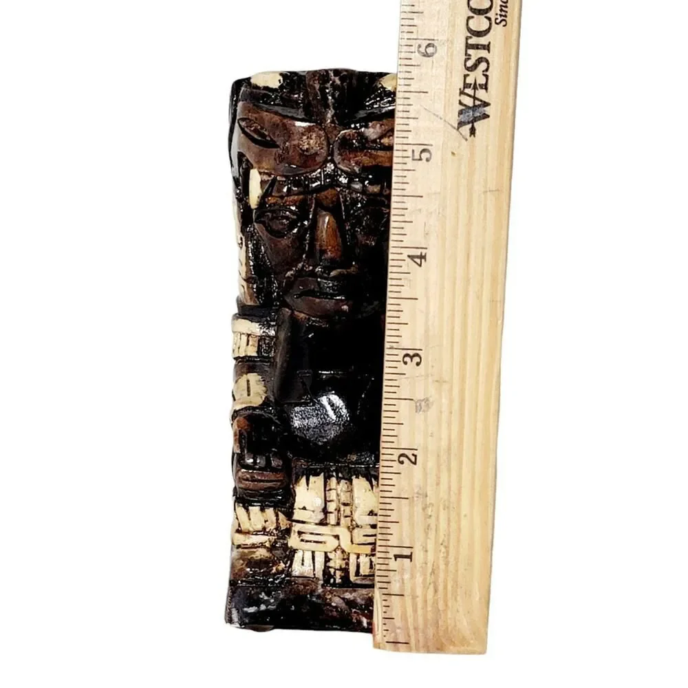 Tiki Vintage Hand Carved‎ Wood Wooden Carving Bar Totem Statue
